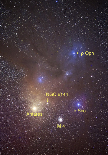 rho Ophiuchi nebula