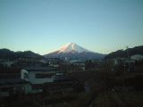 富士急行車窓からの富士山