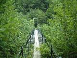 千枚岳方面へのつり橋